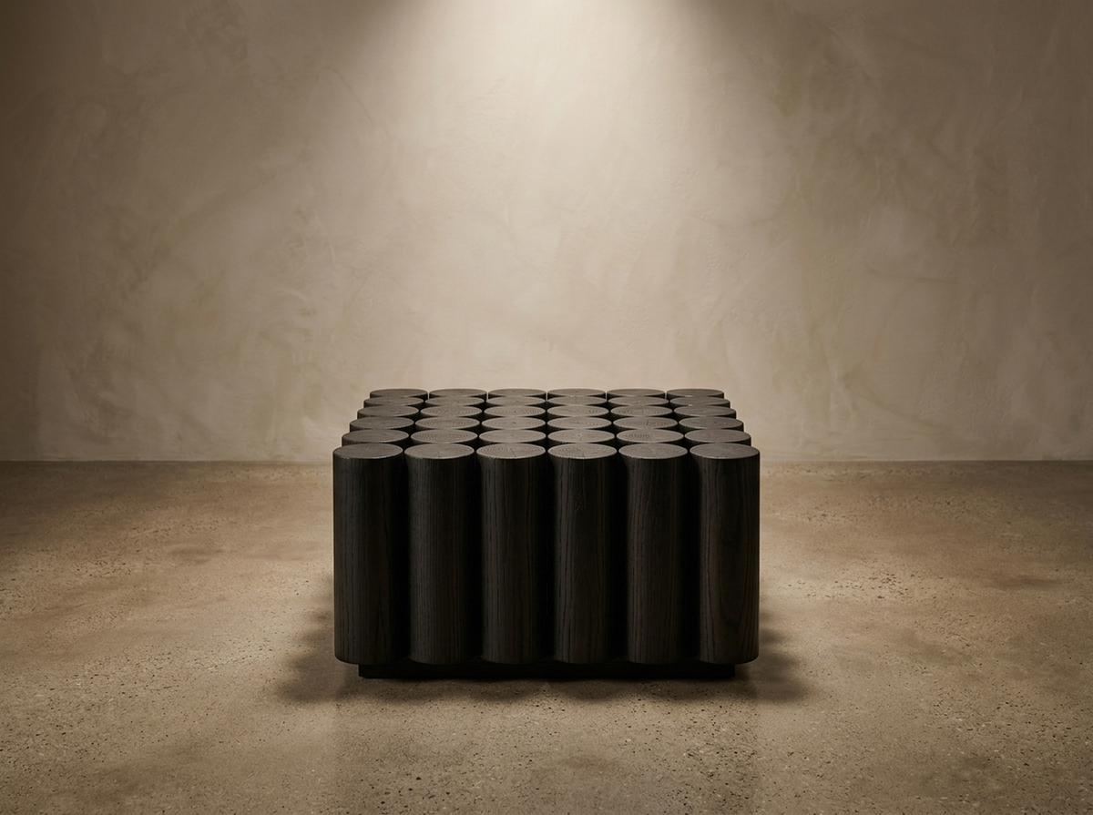 Ceppo Quadro Square Coffee Table — Carbone