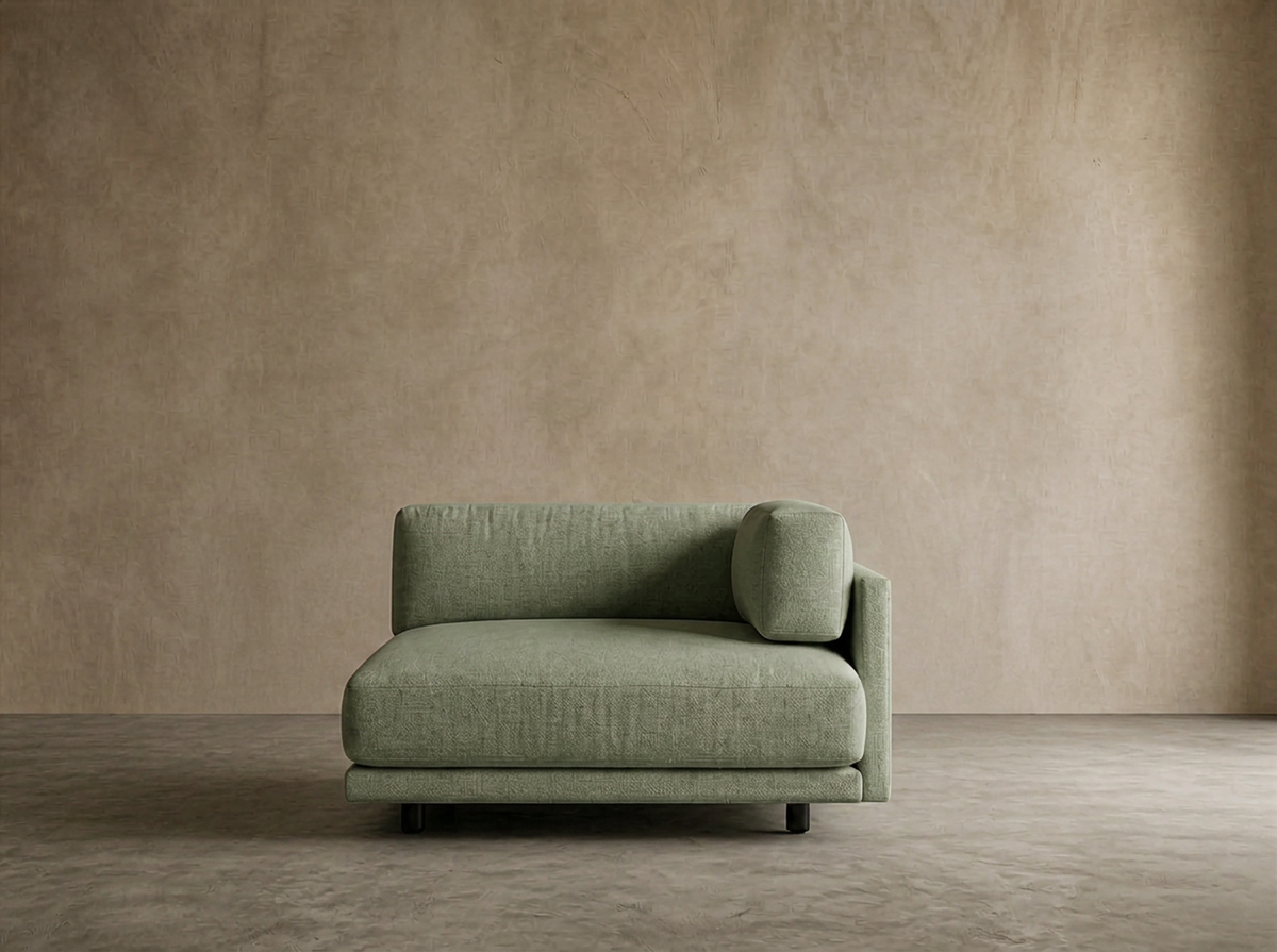 Cumulus Chaise — Sage Linen