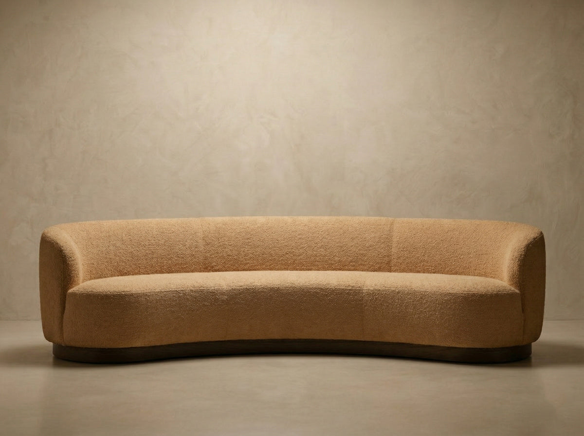 Nuvola Grande Curved Sofa — Camel