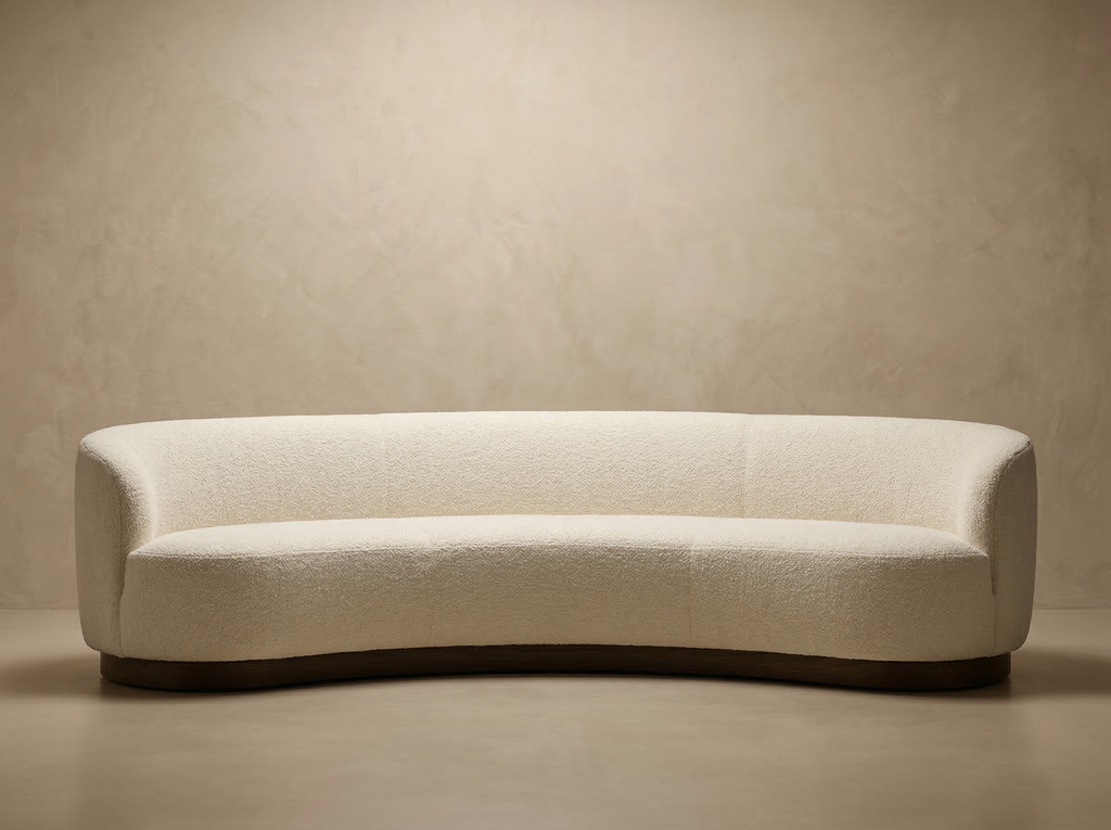 Nuvola Grande Curved Sofa — Crème