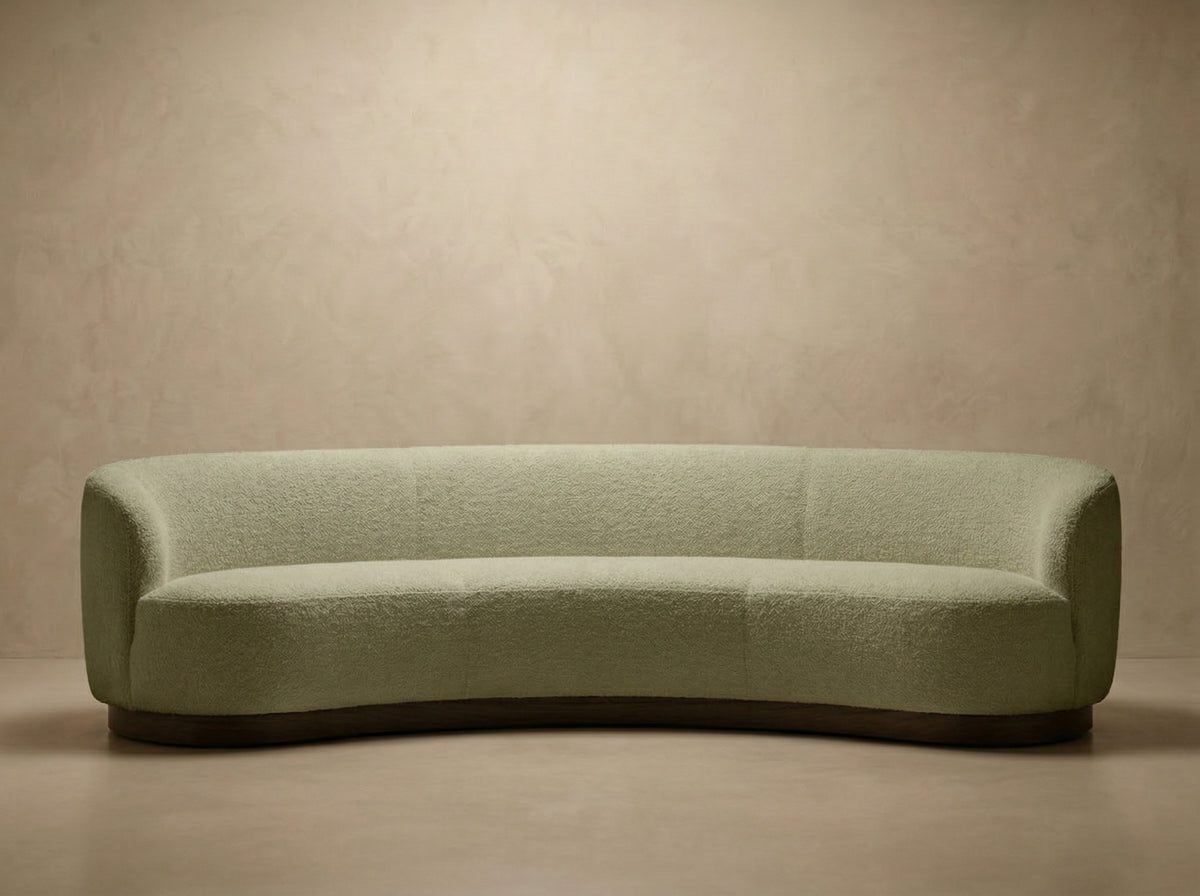 Nuvola Grande Curved Sofa — Sauge