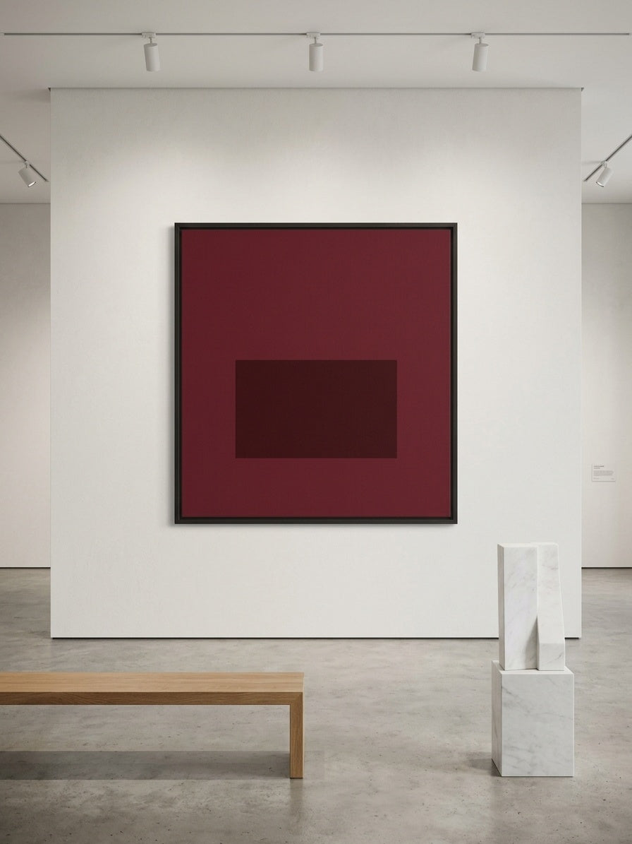 Chroma Bordeaux — Floating Frame